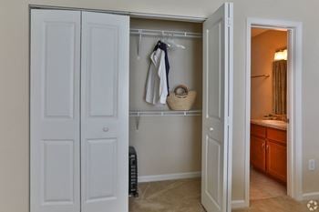 A white closet